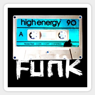 Music Retro Funk Cassette Tape for Funk Music Sticker